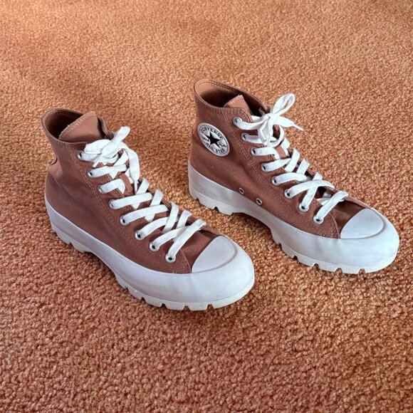 EXCELLENT Converse Chuck Taylor All Star Lugged High-Top Sneakers Cave Shadow 9 - Picture 3 of 16